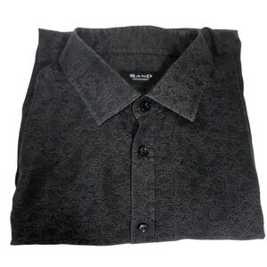 Sand Copenhagen Long Sleeve Cotton Slim Fit Button Up Shirt, size 43 (17”)